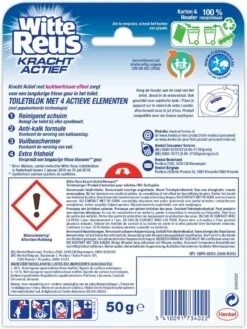 Witte Reus Kracht Actief Toiletblok - Bloesem - WC Blokjes Voordeelverpakking - 10 Stuks 24 Witte Reus Kracht Actief Toiletblok - Bloesem - WC Blokjes Voordeelverpakking - 10 Stuks -Huishoudelijke Schoonmaak 901x1200 5