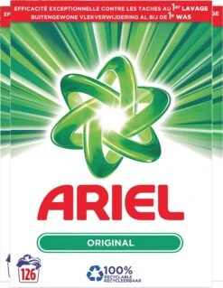 Ariel Waspoeder Original Wit - Wasmiddel - 3x42 Wasbeurten -Voordeelverpakking