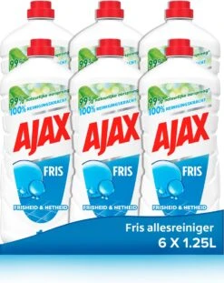 Ajaxยฎ Ajax Allesreiniger Fris 6 X 1.25L - Voordeelverpakking