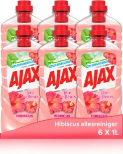 Ajaxยฎ Ajax Allesreiniger Fête Des Fleurs Hibiscus 6 X 1L - Voordeelverpakking