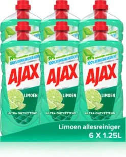 Ajaxยฎ Ajax Allesreiniger Limoen 6 X 1.25L - Voordeelverpakking