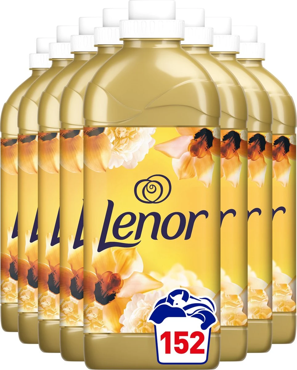 Lenor Gouden Orchidee - Wasverzachter - Voordeelverpakking 8 X 19 Wasbeurten 3 Lenor Gouden Orchidee - Wasverzachter - Voordeelverpakking 8 X 19 Wasbeurten