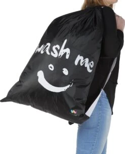 Wonair - Waszak Groot - 60x90cm - Zwart - Met Trekkoord En Draagband -Huishoudelijke Schoonmaak 974x1200 1