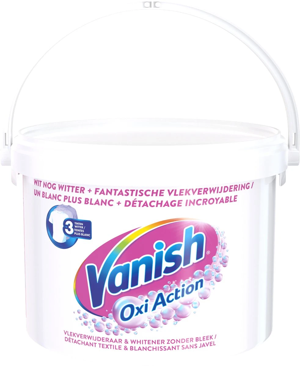 Vanish Oxi Action Poeder - Vlekverwijderaar Voor Witte Was - 2,7 Kg 3 Vanish Oxi Action Poeder - Vlekverwijderaar Voor Witte Was - 2,7 Kg