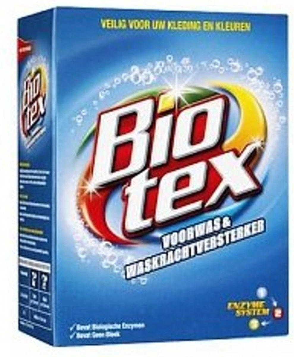 Biotex Waspoeder Voorwas & Waskrachtversterker - 750 Gram 3 Biotex Waspoeder Voorwas & Waskrachtversterker - 750 Gram